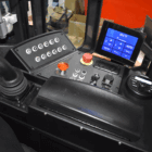 Custom Armrest Integrated into Seat for Mining Cab