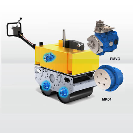 Walk Behind Compactor Application with Hydraulic Motors